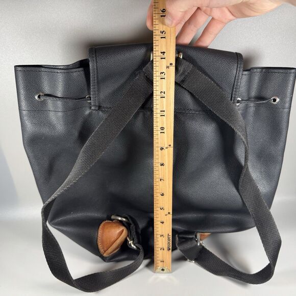 Delsey Paris Backpack Black Leather‎ Bag - Picture 5 of 7